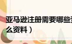 亚马逊注册需要哪些资料（亚马逊注册需要什么资料）