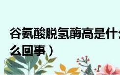 谷氨酸脱氢酶高是什么（谷氨酸脱氢酶高是怎么回事）