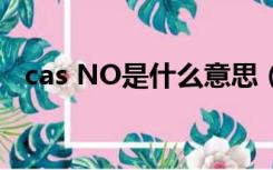cas NO是什么意思（cas no是什么意思）