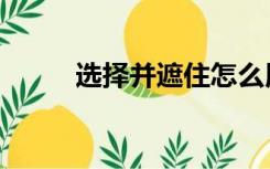 选择并遮住怎么用（选择并遮住）