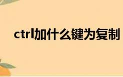 ctrl加什么键为复制（复制是ctrl加什么）