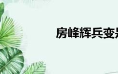 房峰辉兵变是怎么回事？