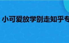 小可爱放学别走知乎专栏（小可爱放学别走）