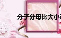 分子分母比大小诀窍（分子分母）