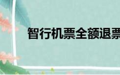 智行机票全额退票技巧（智行机票）