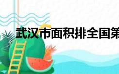 武汉市面积排全国第几名（武汉市面积）