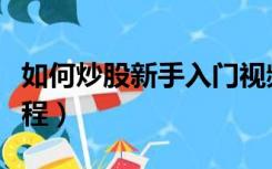 如何炒股新手入门视频（如何炒股新手入门教程）