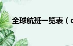 全球航班一览表（qq红包引流机器人）