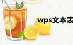 wps文本表的自动序号