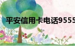 平安信用卡电话95559（平安信用卡电话）