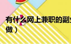 有什么网上兼职的副业（有什么网上兼职可以做）