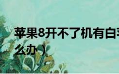 苹果8开不了机有白苹果（苹果8开不了机怎么办）