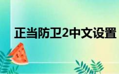 正当防卫2中文设置（正当防卫2存档放）