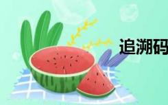 追溯码是什么