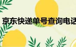 京东快递单号查询电话（京东快递单查询号）