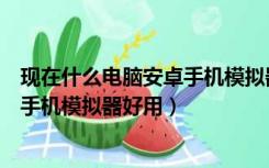 现在什么电脑安卓手机模拟器好用一点（现在什么电脑安卓手机模拟器好用）