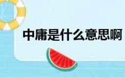 中庸是什么意思啊（中庸是什么意思）