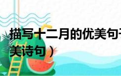 描写十二月的优美句子文库（描写十二月的优美诗句）