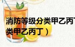 消防等级分类甲乙丙丁哪个最高（消防等级分类甲乙丙丁）