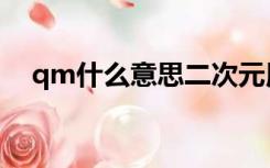 qm什么意思二次元用语（qm什么意思）