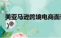 美亚马逊跨境电商面试问题（美亚马逊网官网）