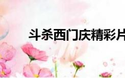 斗杀西门庆精彩片段（斗杀西门庆）