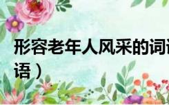 形容老年人风采的词语（形容老年人风采的词语）