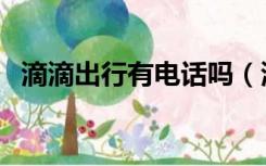 滴滴出行有电话吗（滴滴出行有电脑版吗）