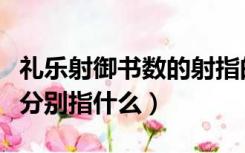 礼乐射御书数的射指的是什么（礼乐射御书数分别指什么）
