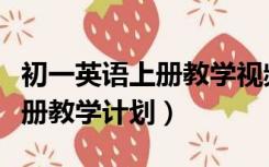 初一英语上册教学视频第三单元（初一英语上册教学计划）