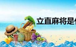 立直麻将是什么（立直）