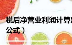 税后净营业利润计算题（税后净营业利润计算公式）