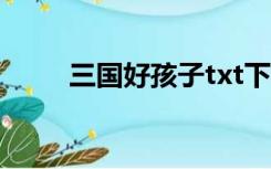 三国好孩子txt下载（三国好孩子）