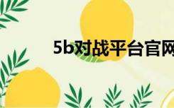 5b对战平台官网（5b对战平台）
