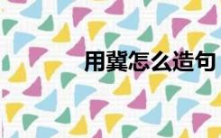 用冀怎么造句（用冀字组词）
