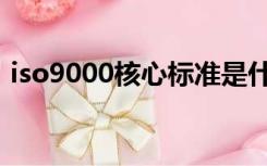iso9000核心标准是什么（iso9000族标准）