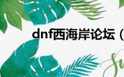 dnf西海岸论坛（dnf西海岸论坛）