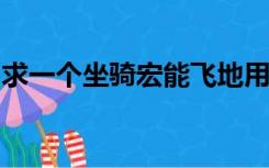 求一个坐骑宏能飞地用它飞飞不起来就用它骑