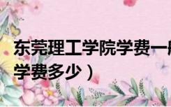 东莞理工学院学费一般多少钱（东莞理工学院学费多少）