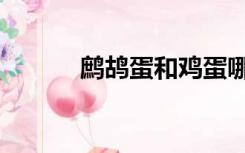 鹧鸪蛋和鸡蛋哪个好（鹧鸪蛋）