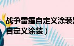 战争雷霆自定义涂装别人看得见么（战争雷霆自定义涂装）