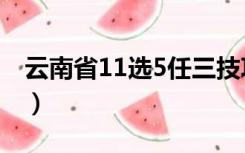 云南省11选5任三技巧（云南省11选5走势图）