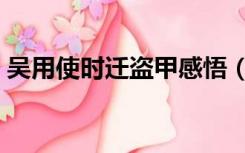吴用使时迁盗甲感悟（吴用使时迁盗甲概括）
