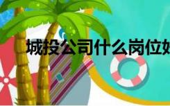 城投公司什么岗位好（ctg是什么格式）