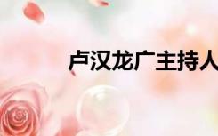 卢汉龙广主持人 去哪了（卢汉）