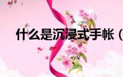 什么是沉浸式手帐（什么是沉浸式体验）