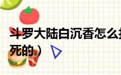 斗罗大陆白沉香怎么打（斗罗大陆白沉香怎么死的）