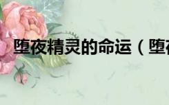 堕夜精灵的命运（堕夜精灵的命运在哪接）