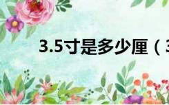 3.5寸是多少厘（3 5寸是多少厘米）