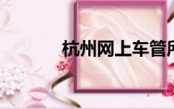 杭州网上车管所网上办公大厅